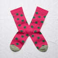 Chaussettes Pois Framboise