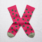 Chaussettes Pois Framboise