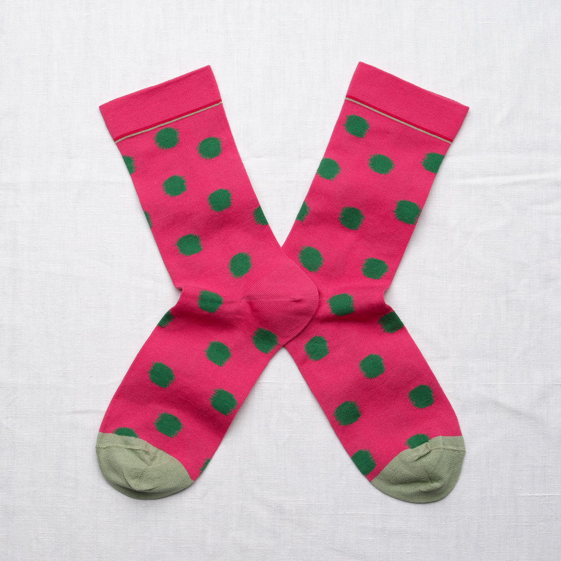 Chaussettes Pois Framboise