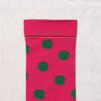 Chaussettes Pois Framboise