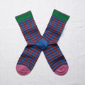 Chaussettes Rayures Cobalt