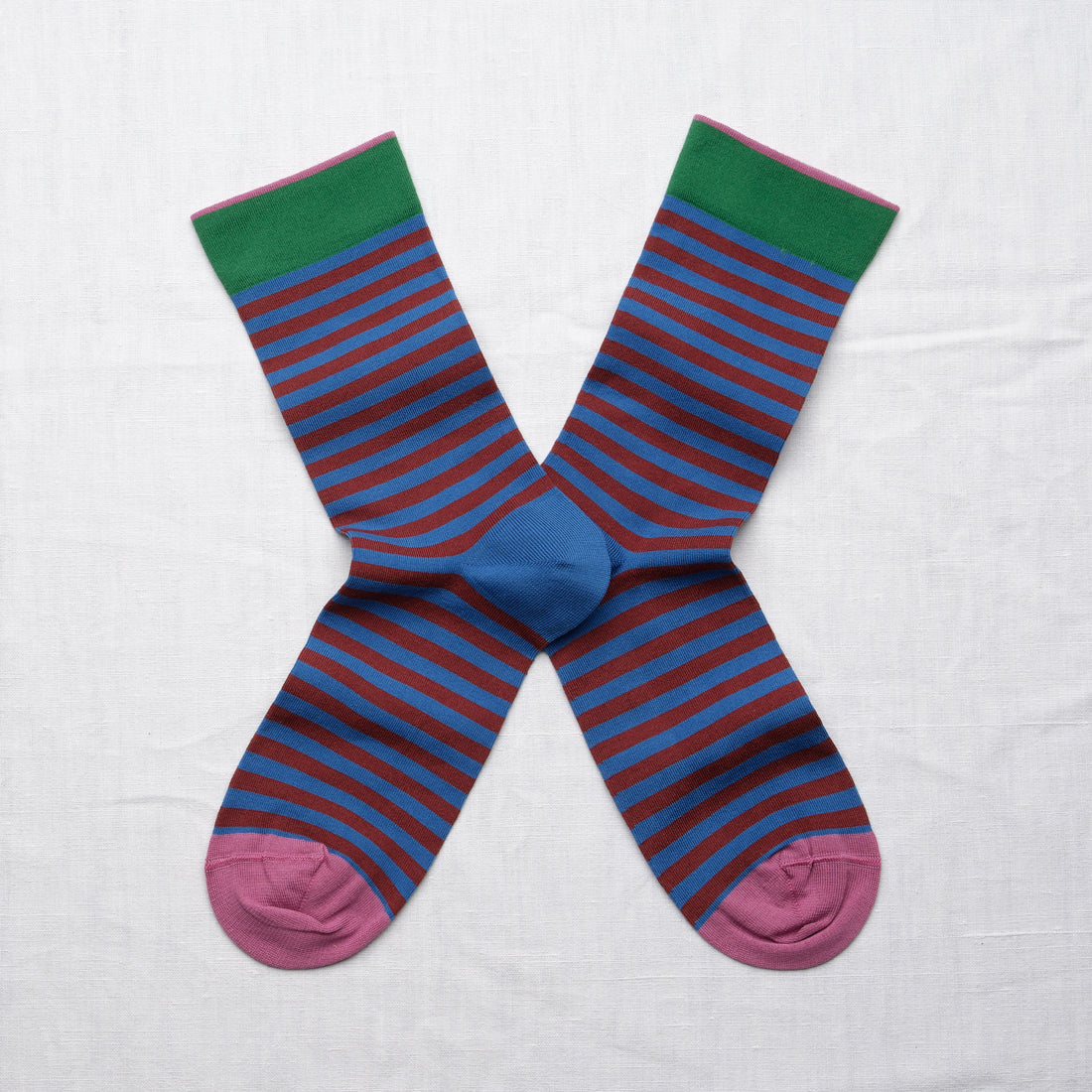 Chaussettes Rayures Cobalt
