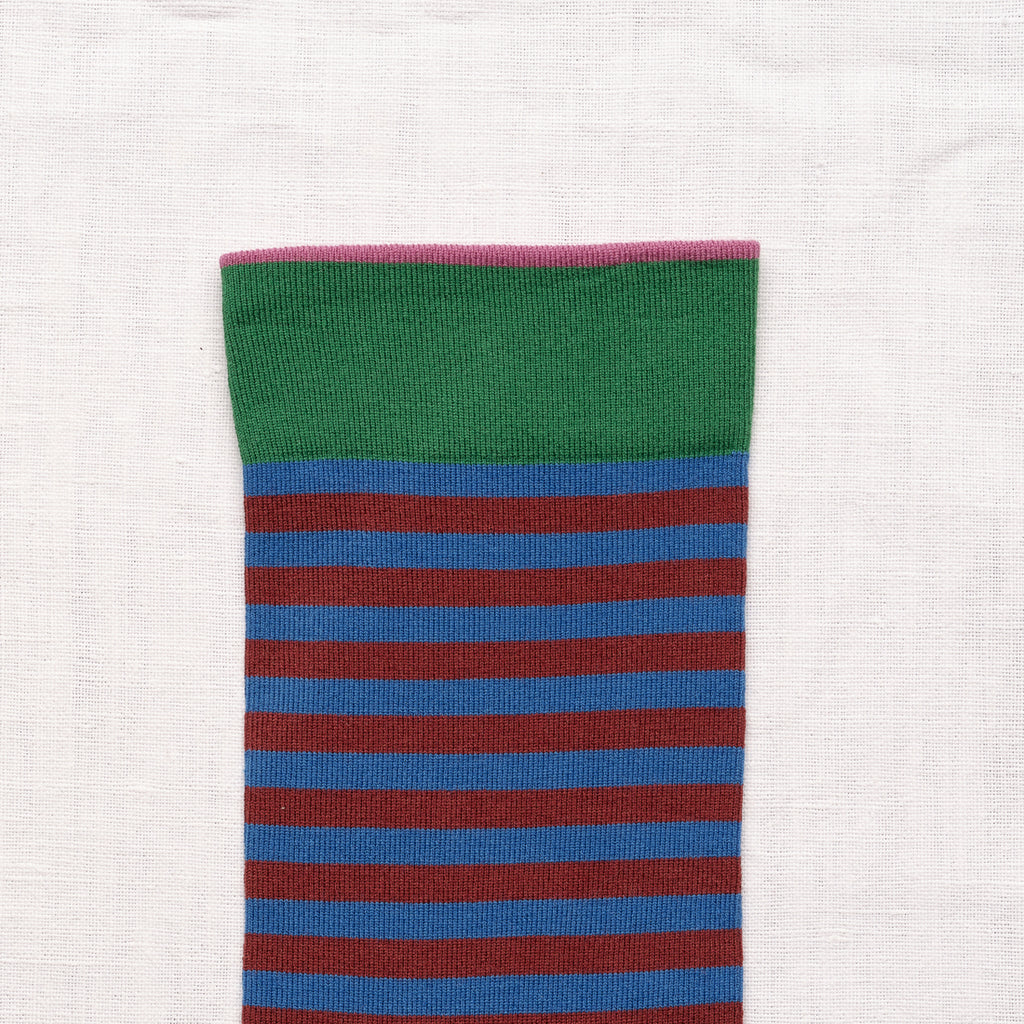 Chaussettes Rayures Cobalt