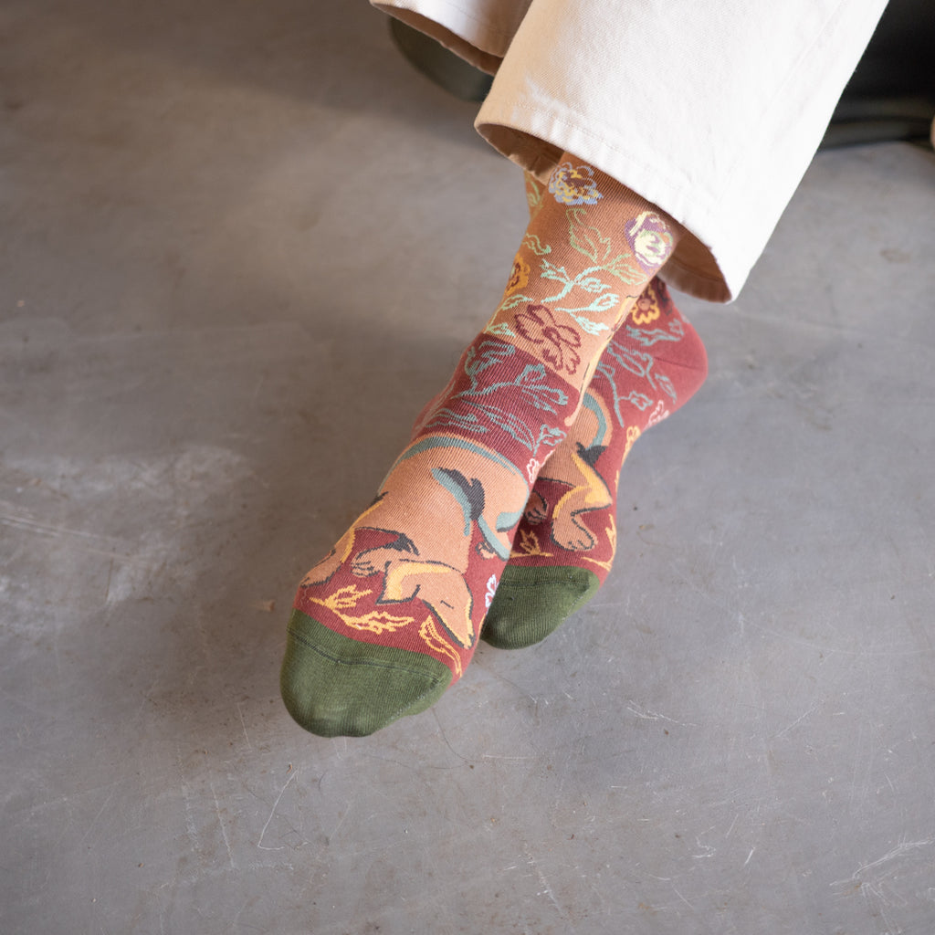 Caramel Dachshund Socks