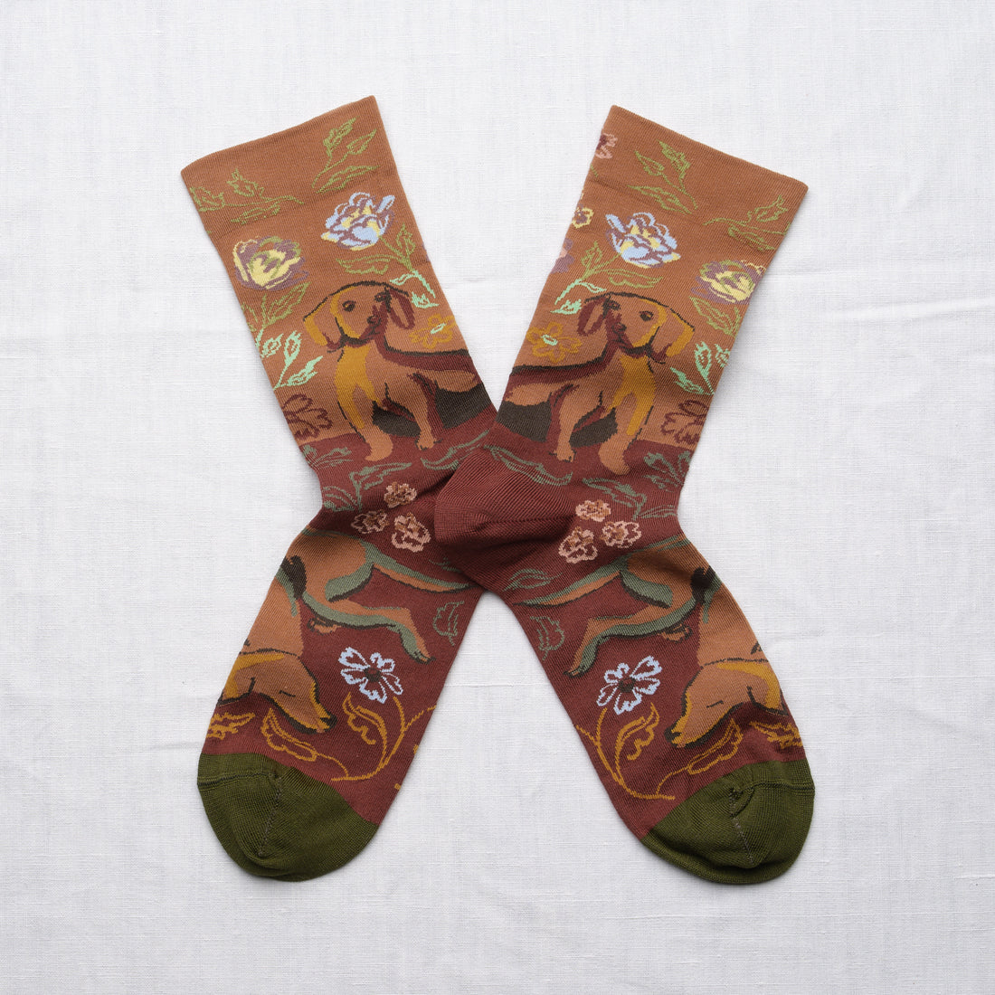 Caramel Dachshund Socks