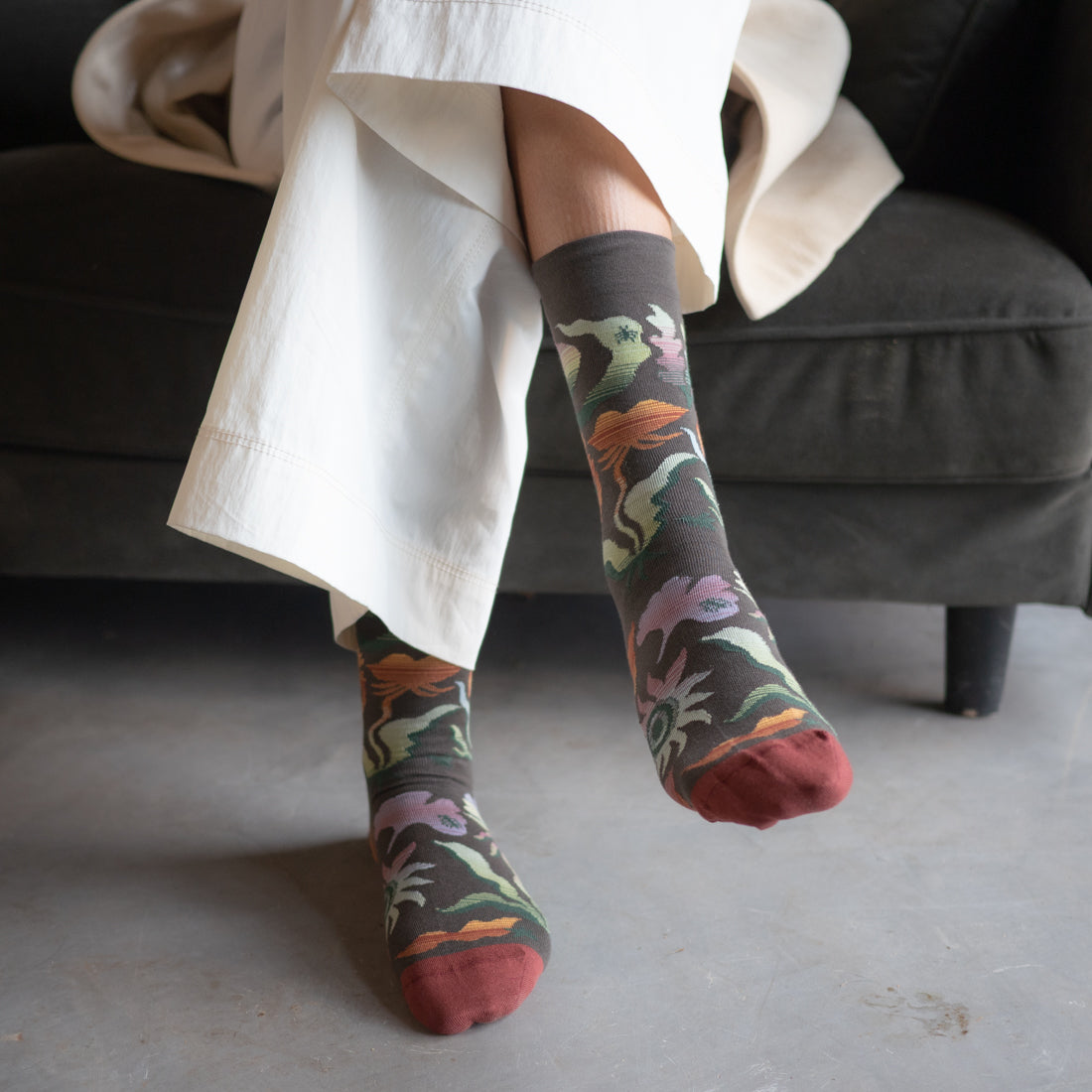 Autumn Flowers Socks