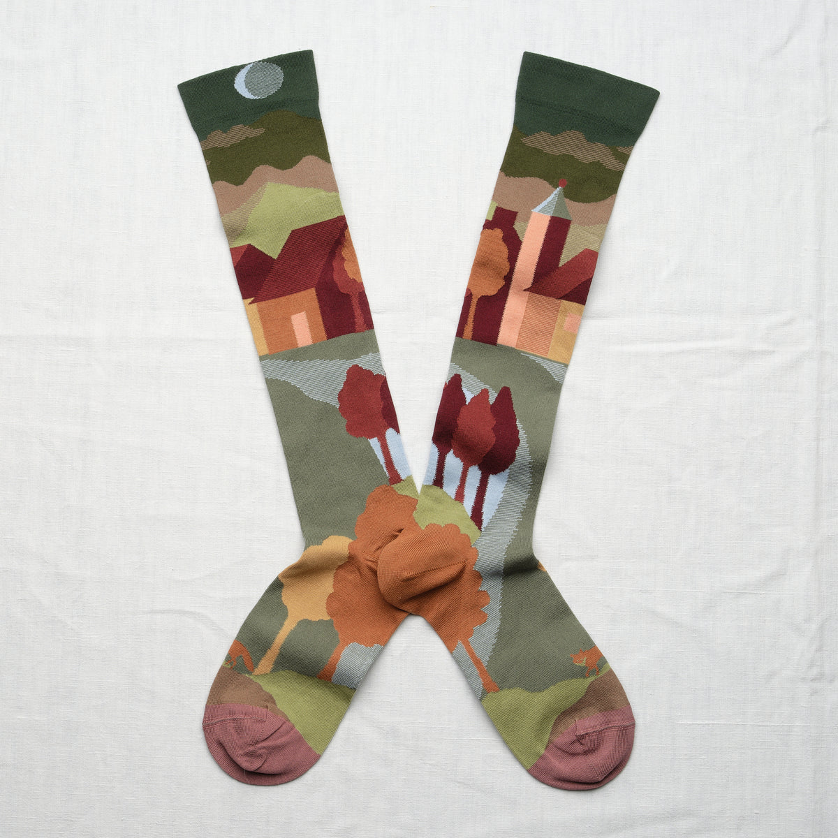 Autumn Landscape Knee-Highs