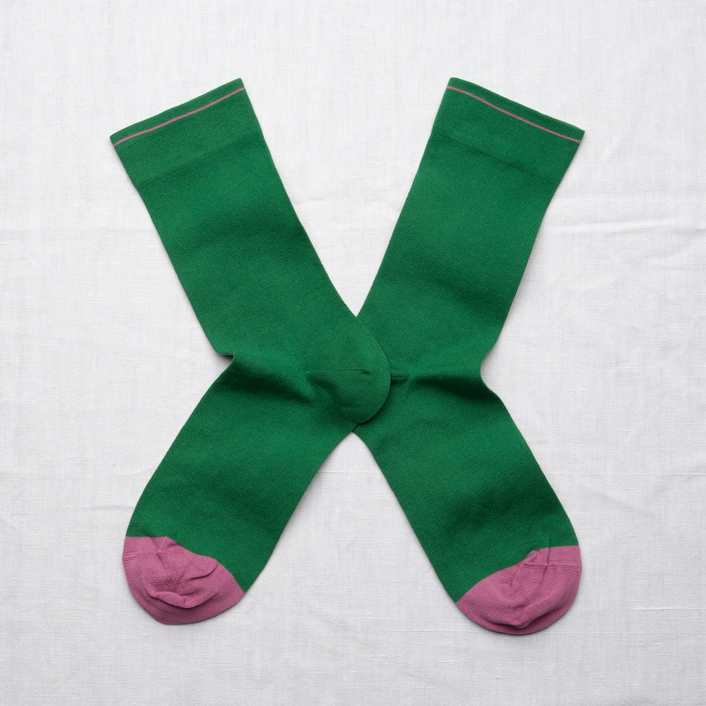 Burgundy Plain Socks