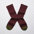 Burgundy Plain Socks