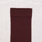 Burgundy Plain Socks