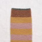 Chaussettes Mousse Rayures Miel