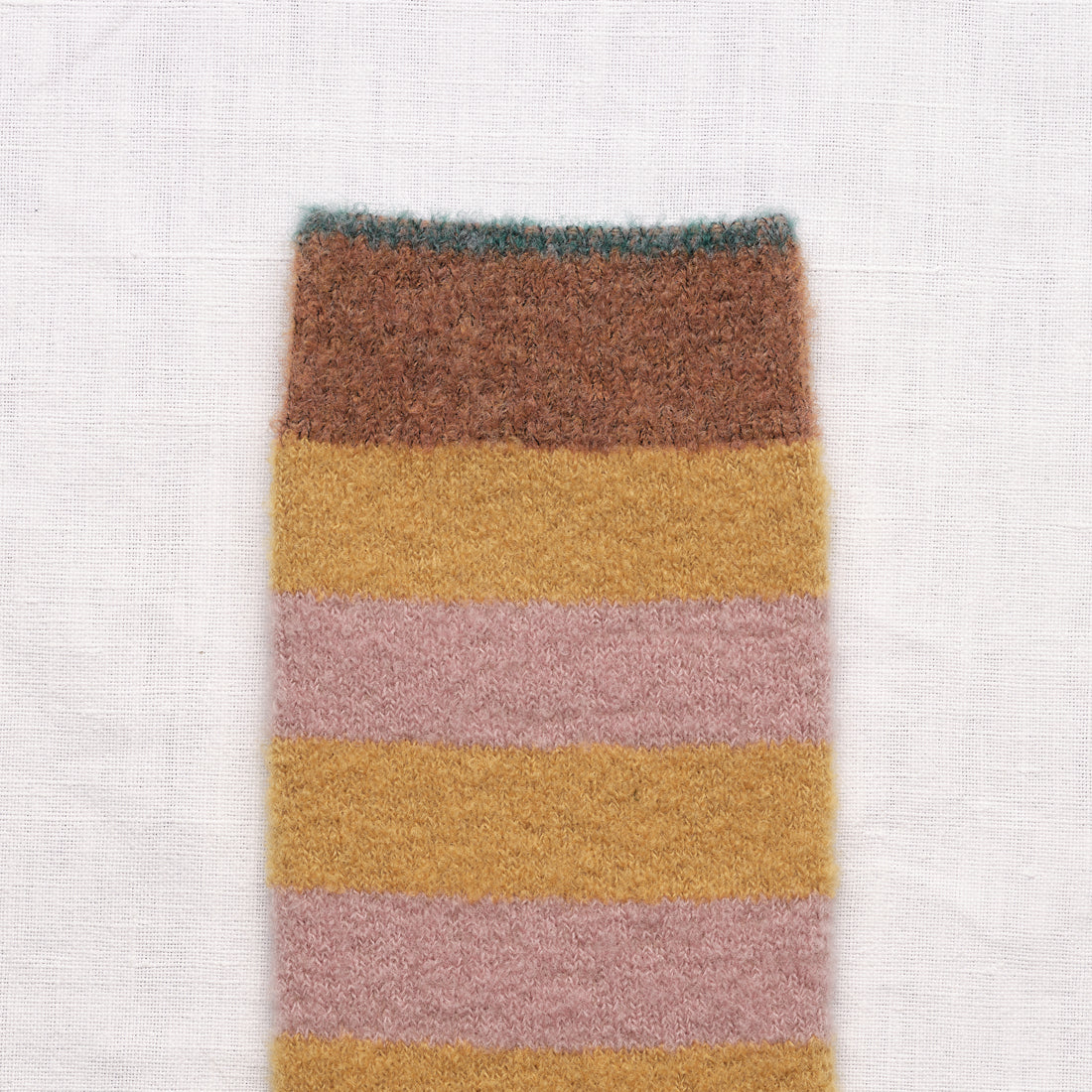 Chaussettes Mousse Rayures Miel
