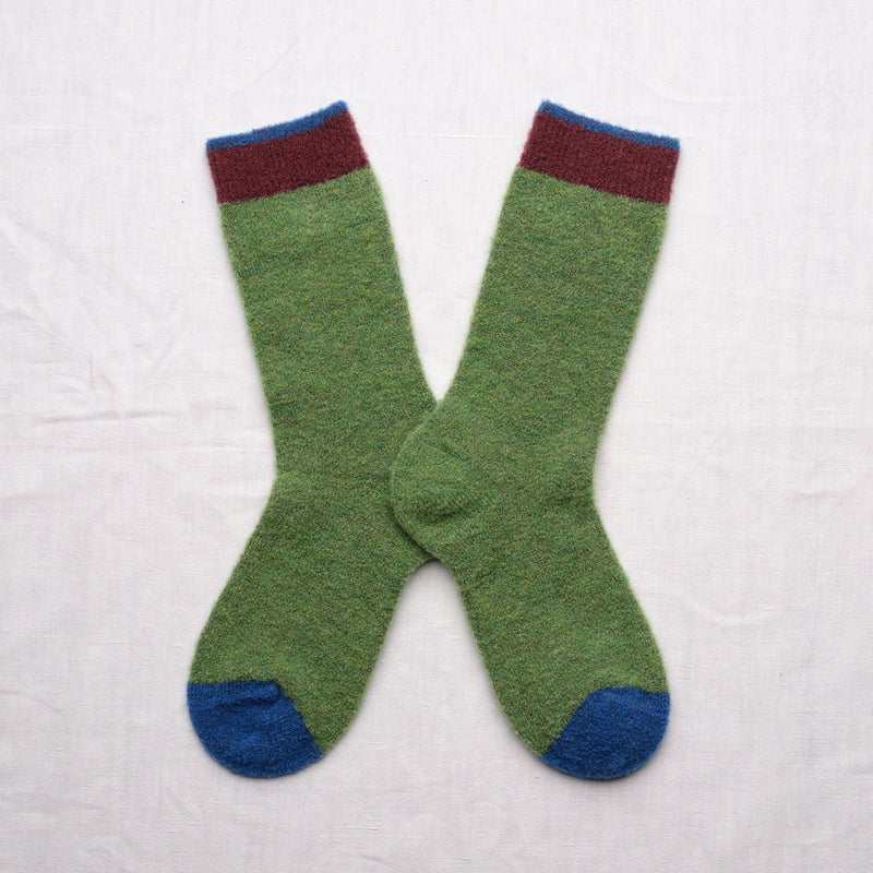 Chaussettes Mousse Uni Lichen